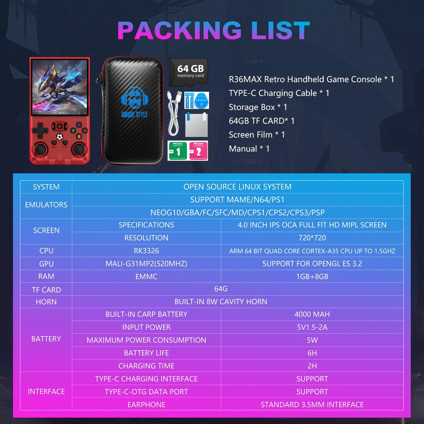 Turbo Console retro gaming console